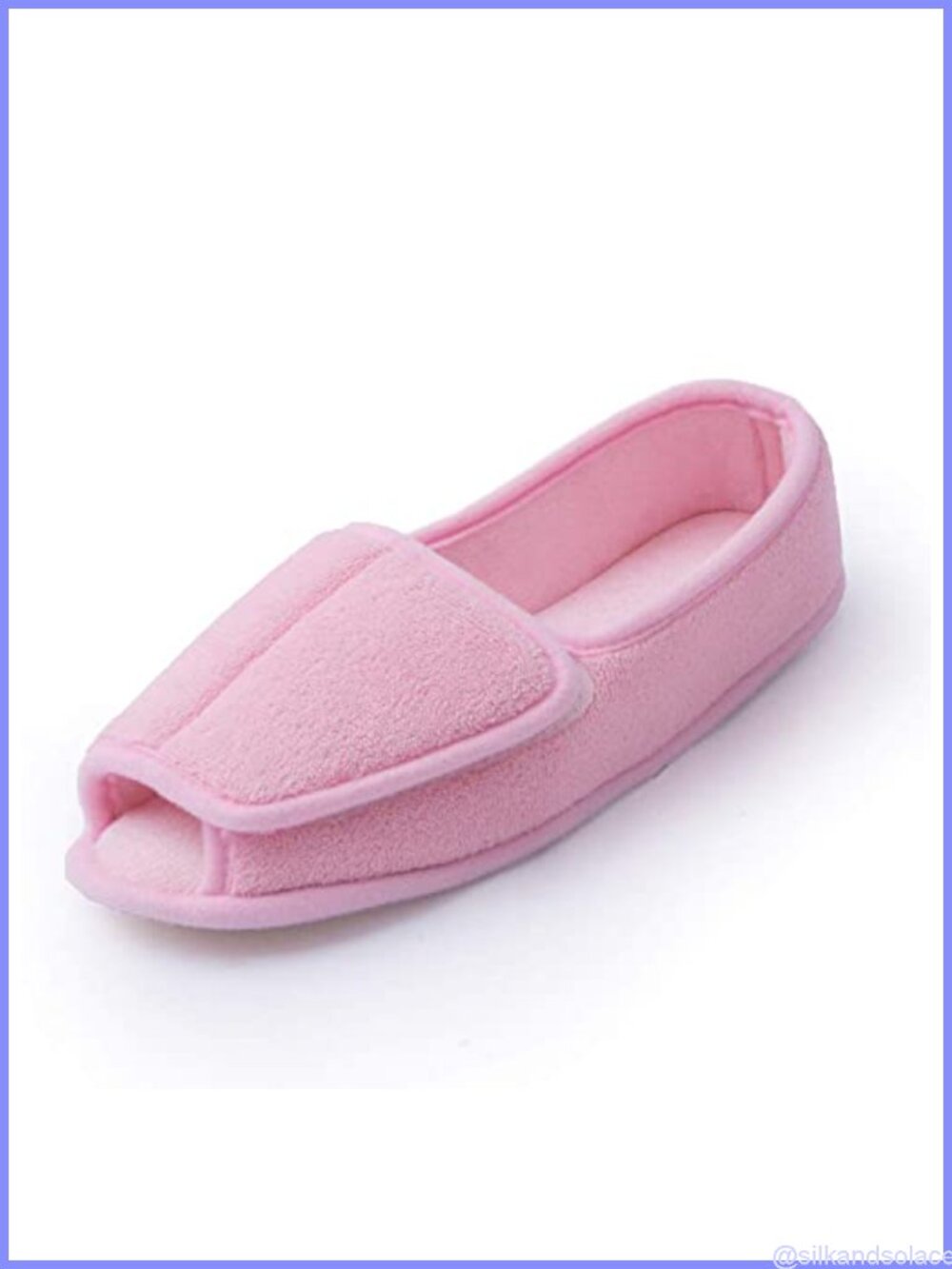 Diabetic Arthritis Edema Slippers Memory Foam Open Toe Adjustable